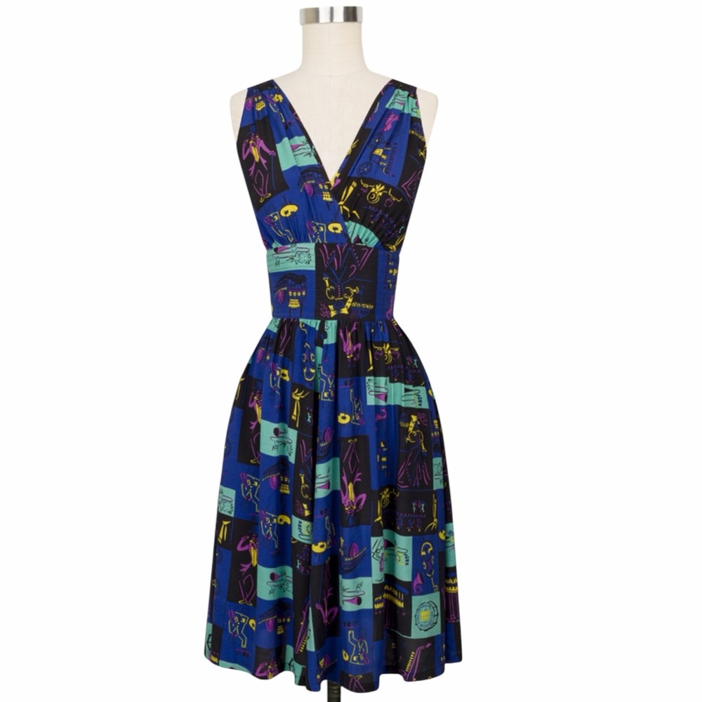 NWT Trashy Diva Doris Dress in the rare Preservation Hall print Size 2